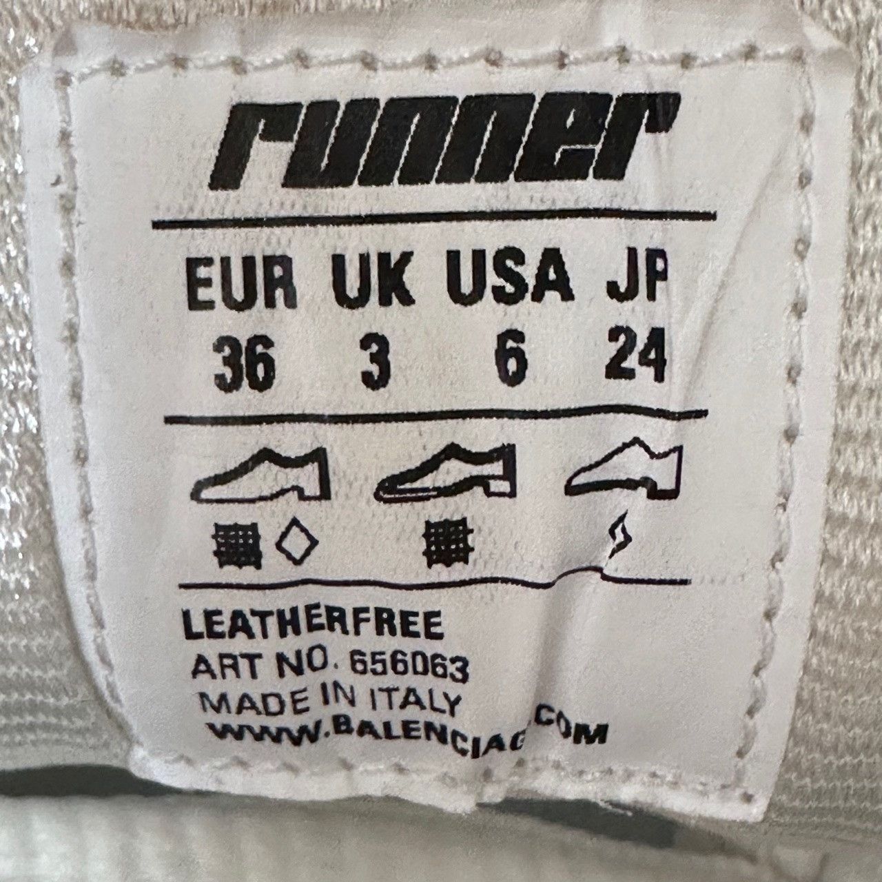 Balenciaga Balenciaga Running White Lowtop Sneakers us_6 Women Size US 6 / IT 36 - 7 Thumbnail