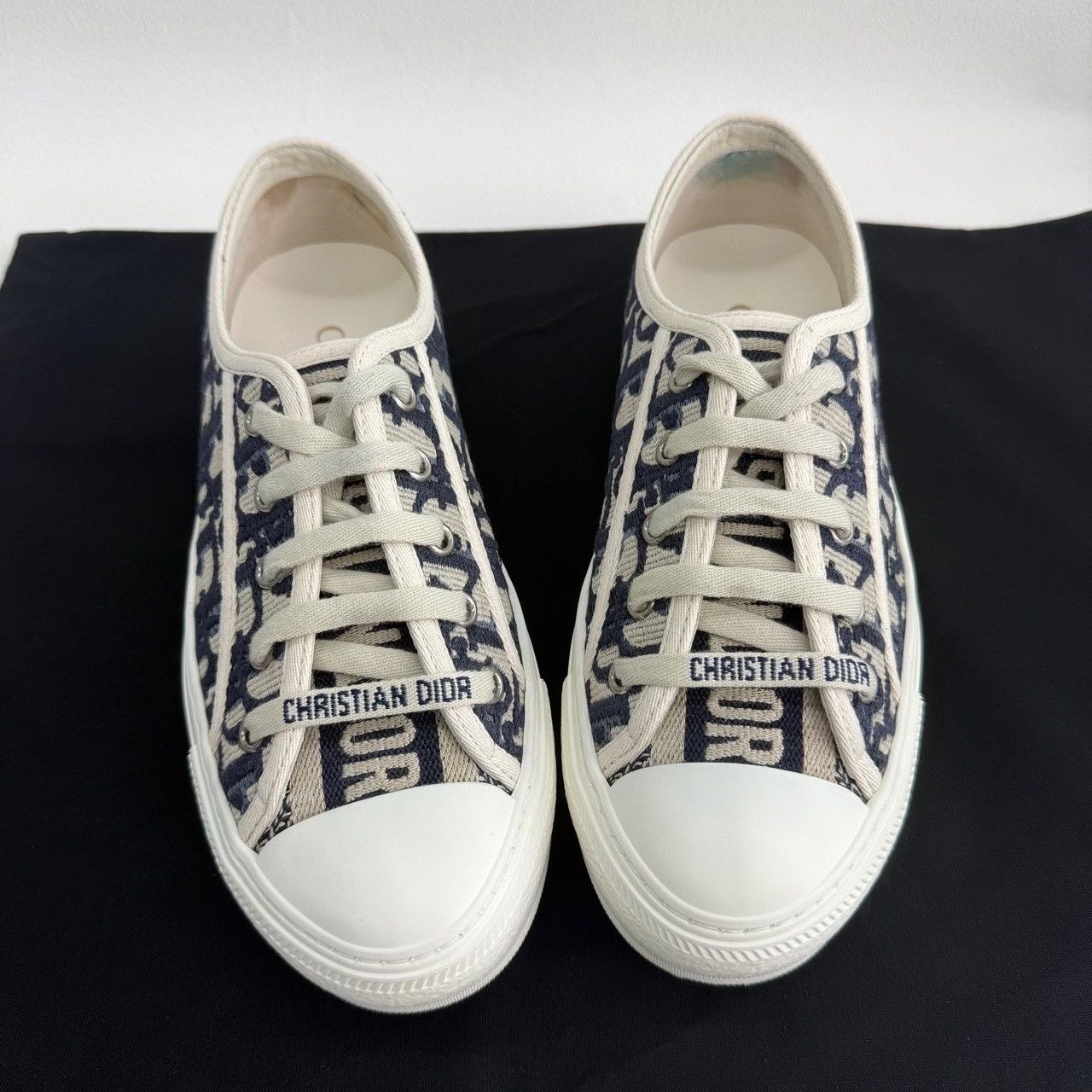 Dior Dior Blue Lowtop Sneakers us_4 Women Size US 4 / IT 34 - 8 Thumbnail