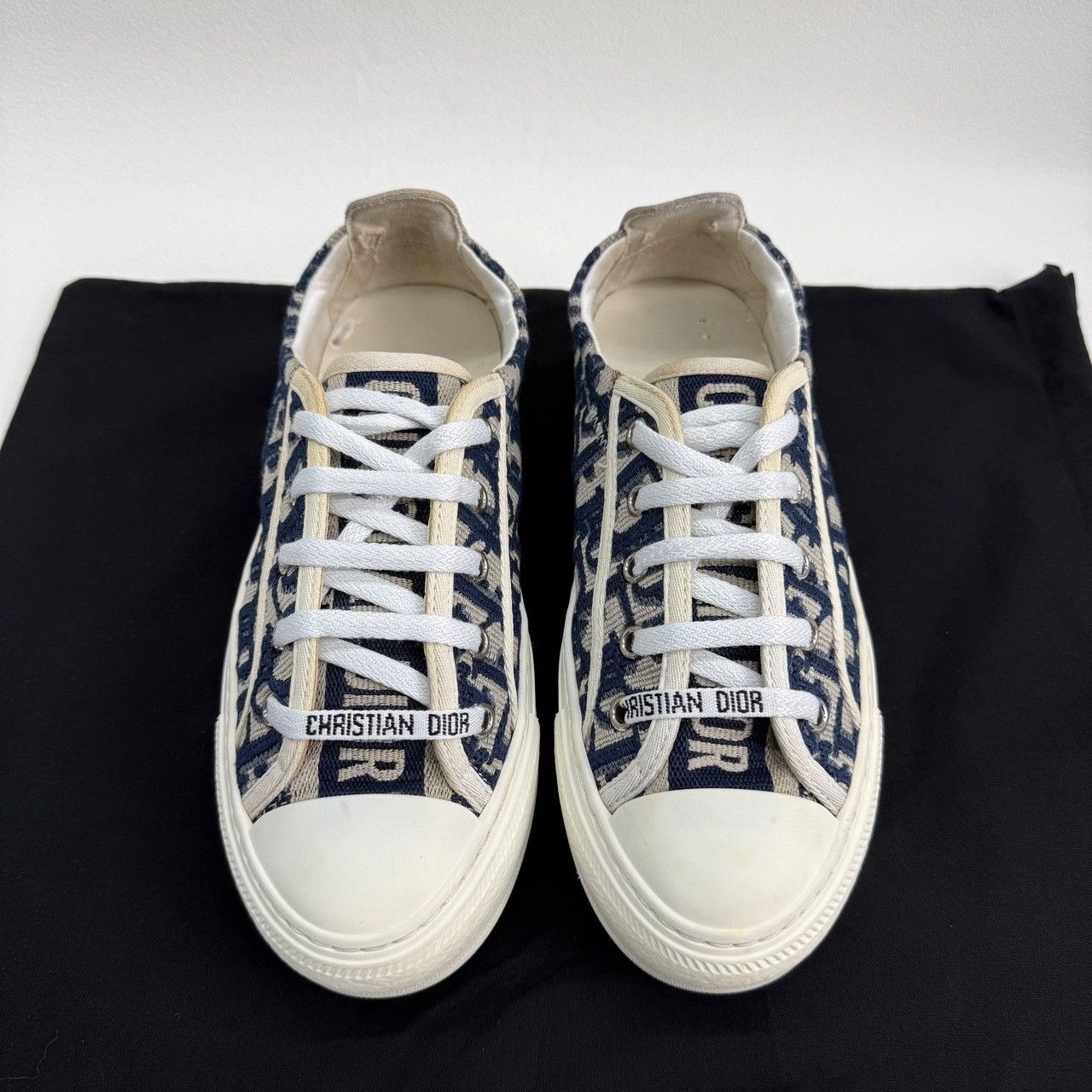 Dior Dior Retro Blue Lowtop Sneakers us_5 Women Size US 5 / IT 35 - 2 Thumbnail