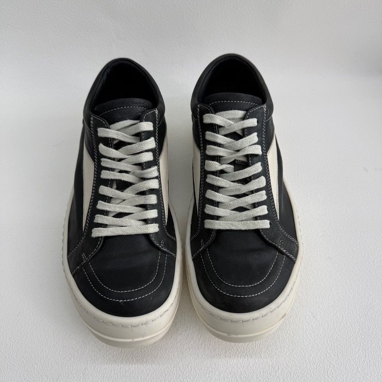 Rick Owens Rick Owens Leather Black Lowtop Sneakers us_7-5 Women Size US 7.5 / IT 37.5 - 3 Thumbnail