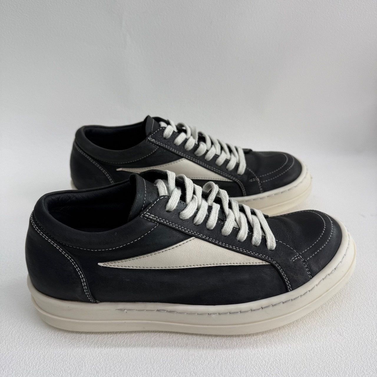 Rick Owens Rick Owens Leather Black Lowtop Sneakers us_7-5 Women Size US 7.5 / IT 37.5 - 5 Thumbnail