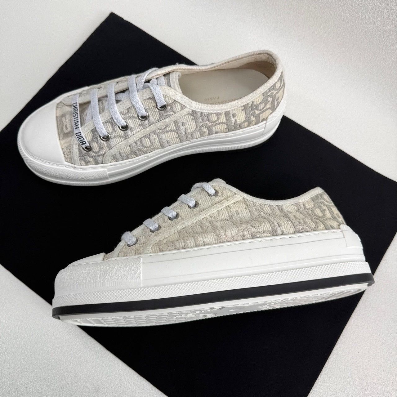 Dior Dior Gray Lowtop Sneakers us_6-5 Women Size US 6.5 / IT 36.5 - 7 Thumbnail