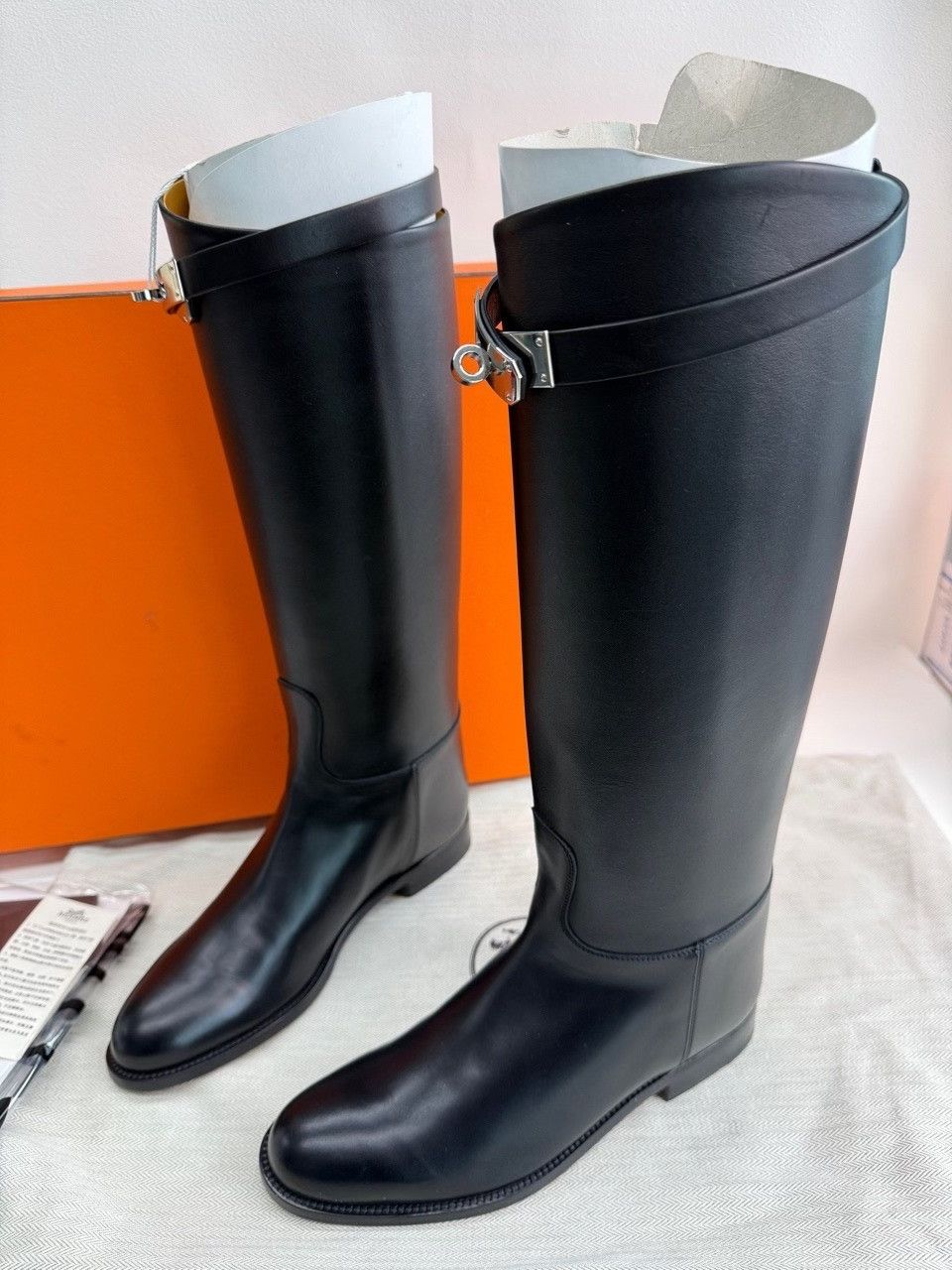 Hermes Hermes Silver Boots us_5 Women Size US 5 / IT 35 - 2 Thumbnail