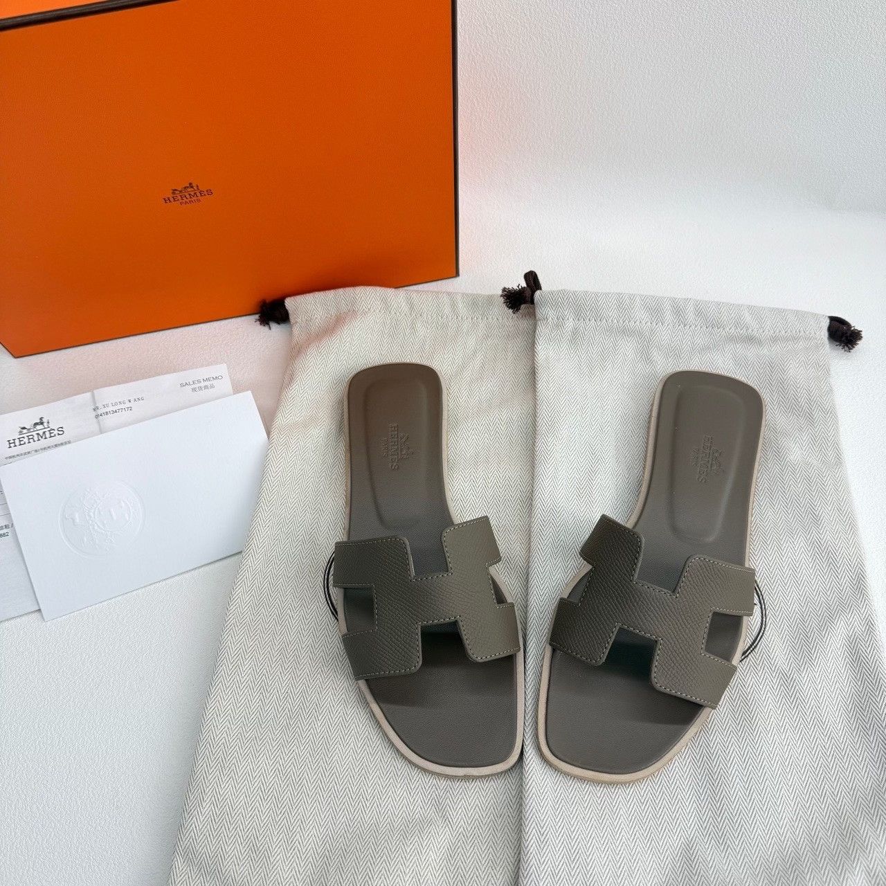 Hermes Hermes Gray Sandals us_6 Women Size US 6 / IT 36 - 3 Thumbnail
