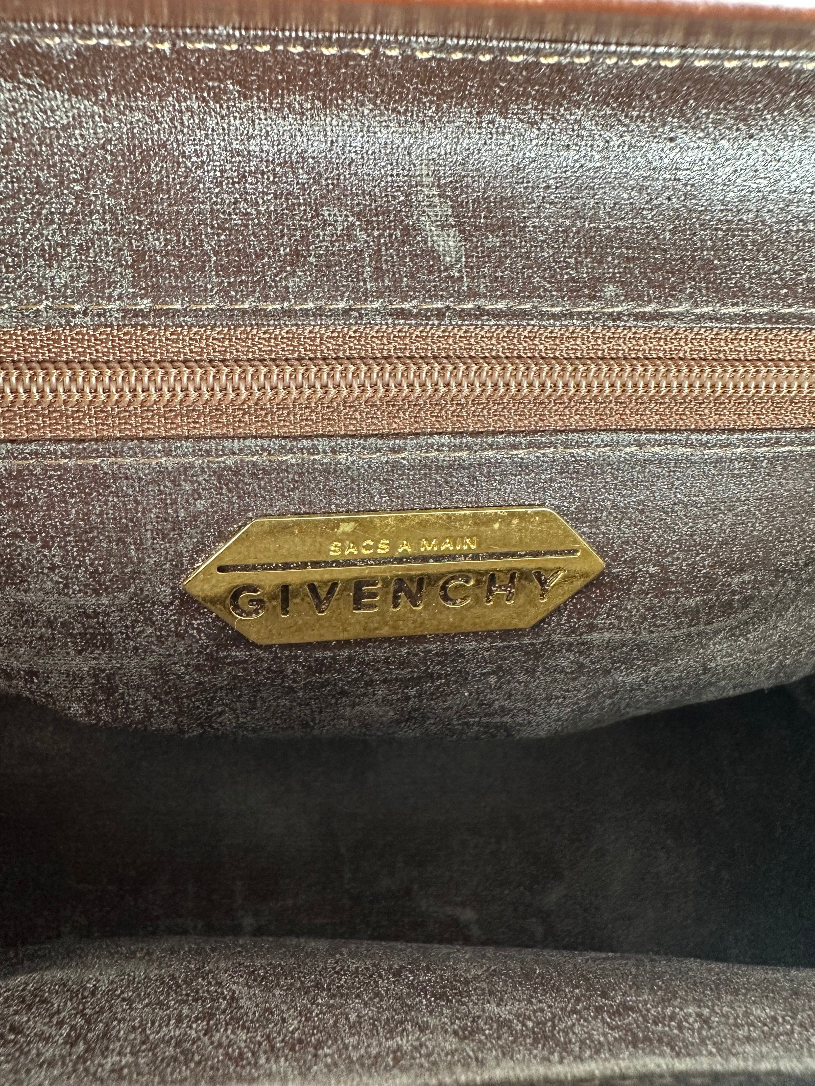 Givenchy Vintage GV3 Leather Handbag Brown Size ONE SIZE - 6 Thumbnail