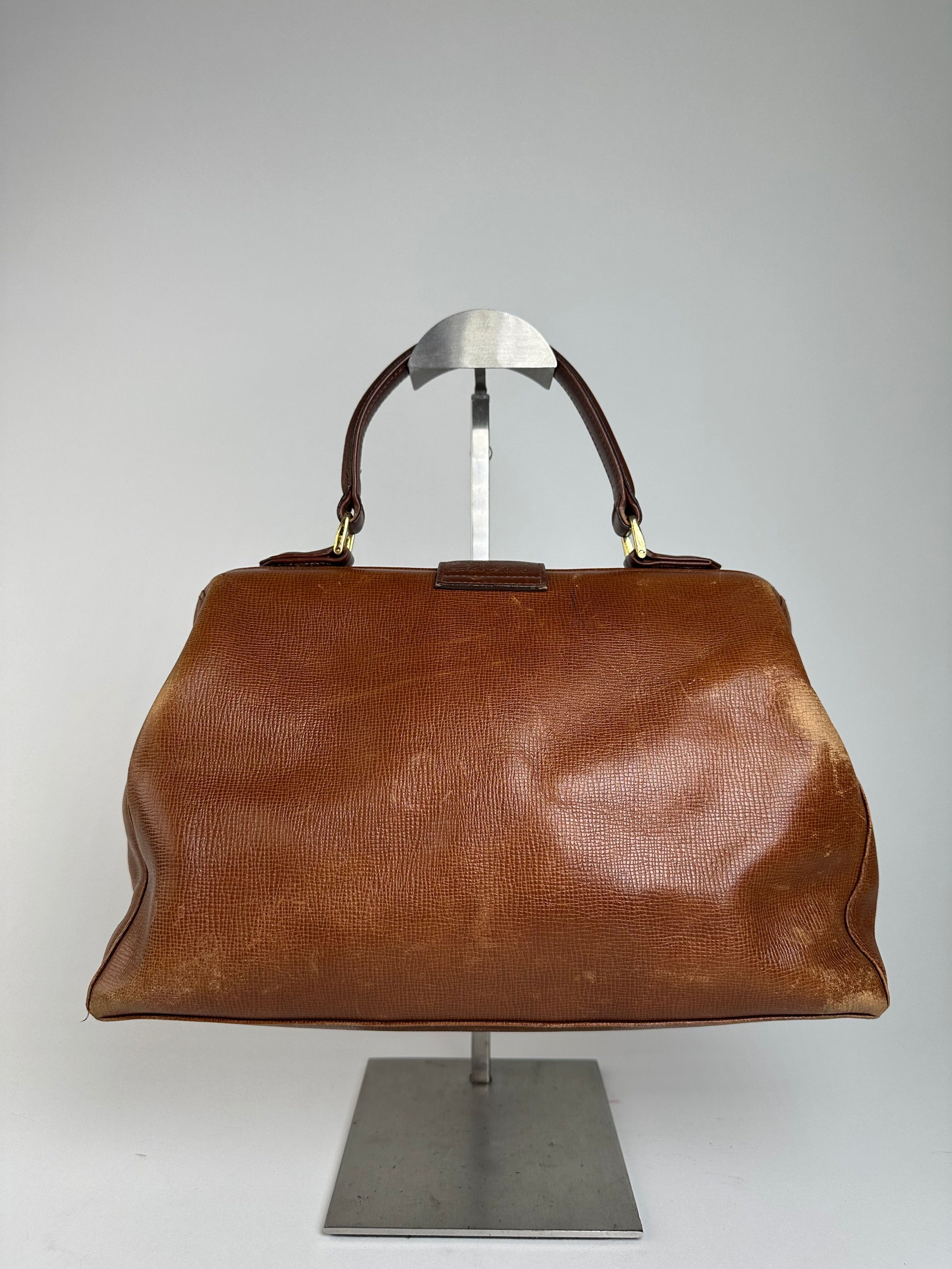 Givenchy Vintage GV3 Leather Handbag Brown Size ONE SIZE - 2 Thumbnail