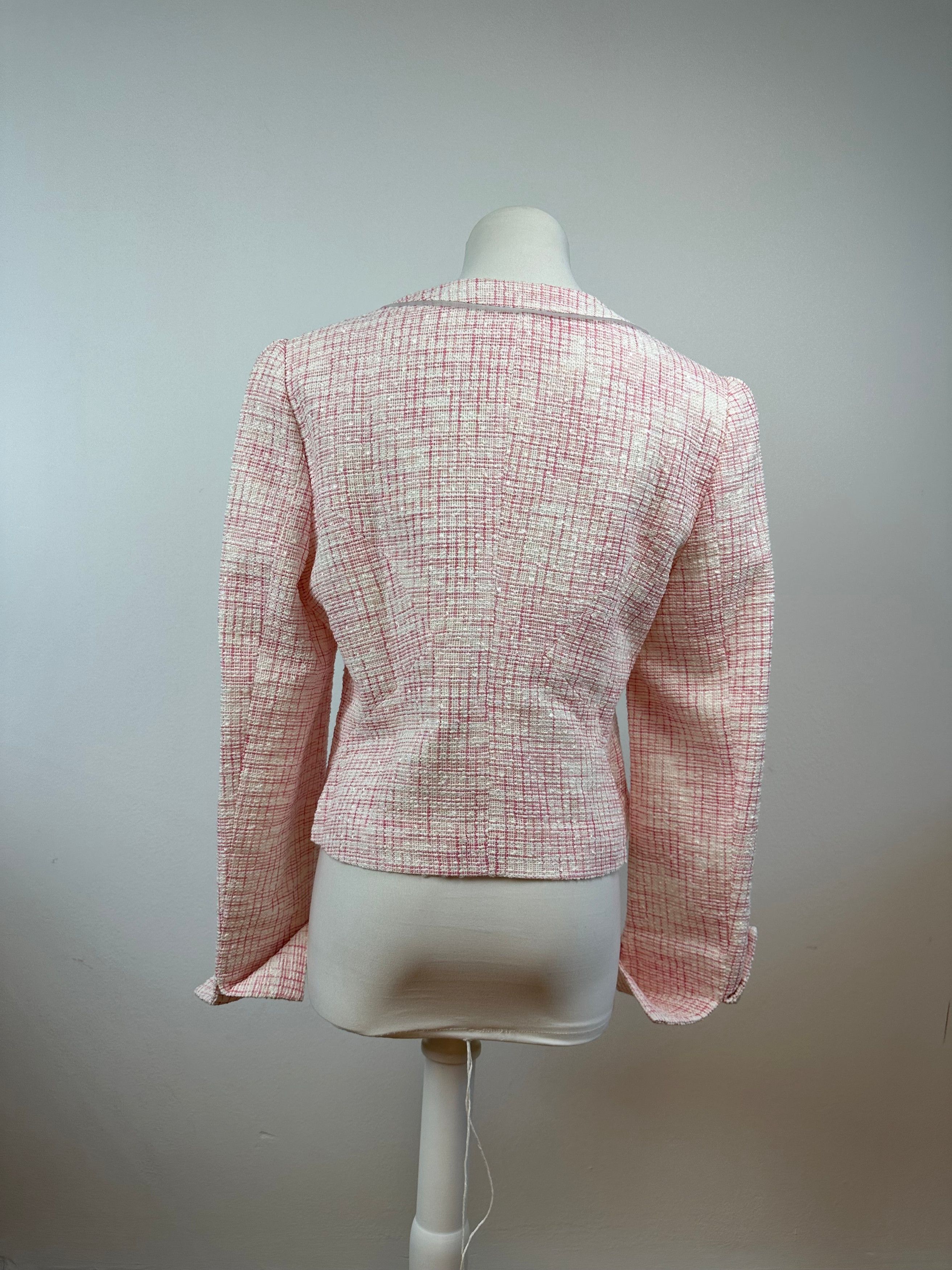 Courreges Vintage Checked Short Coat Pink White L Size L / US 10 / IT 46 - 12 Thumbnail