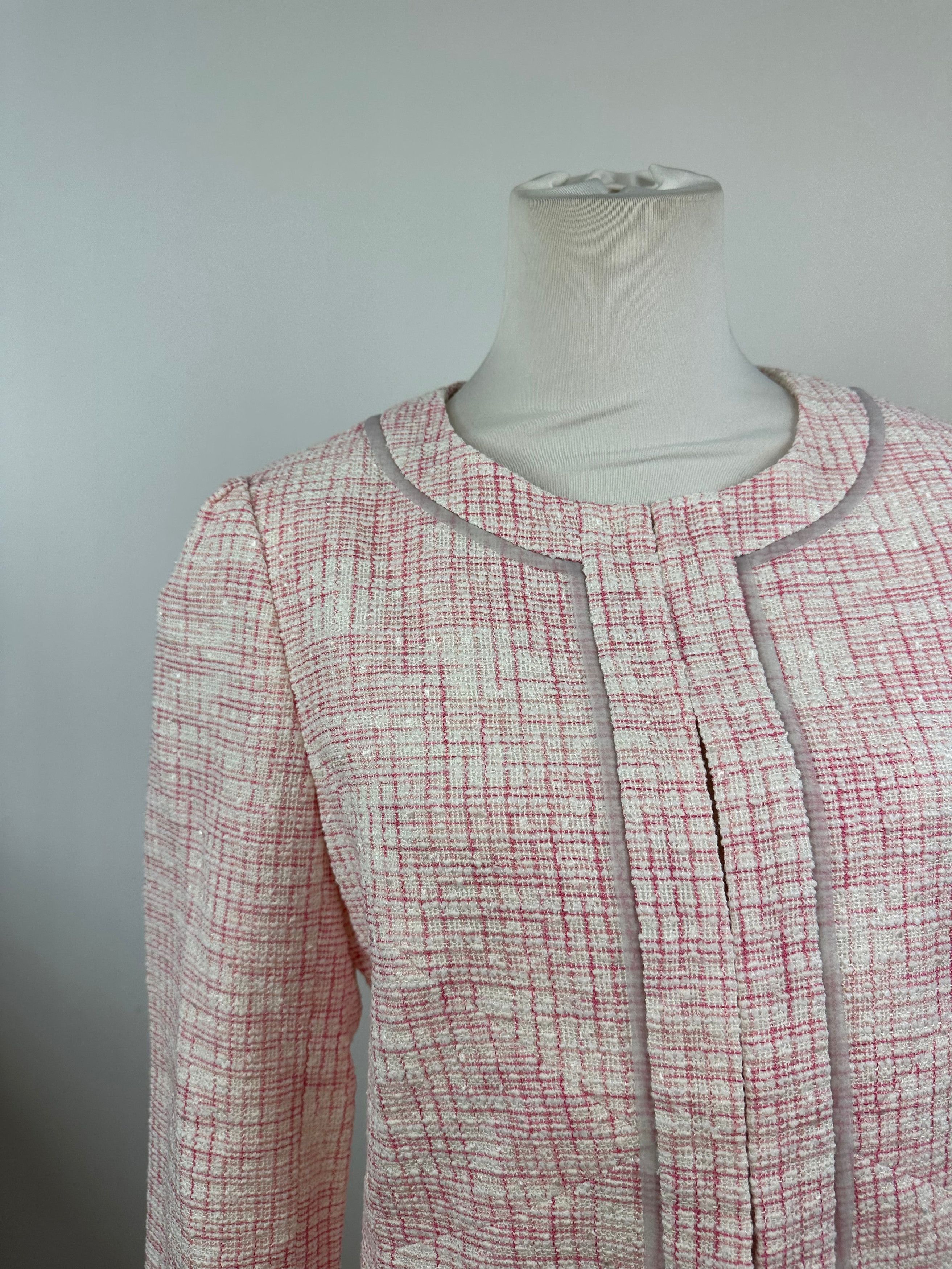 Courreges Vintage Checked Short Coat Pink White L Size L / US 10 / IT 46 - 9 Thumbnail
