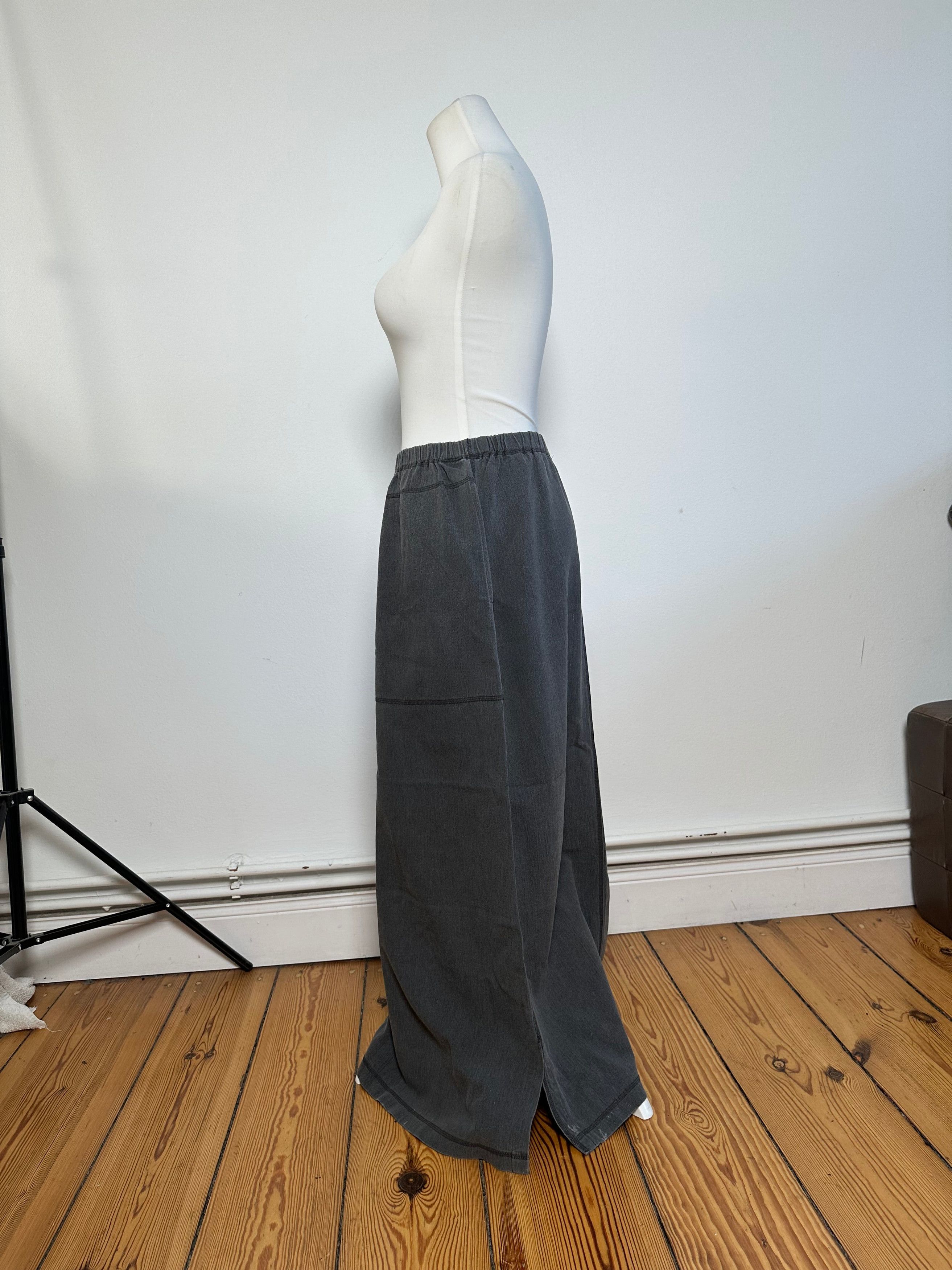 Issey Miyake Vintage Wool Skirt Grey M Size 30" / US 8 / IT 44 - 2 Thumbnail