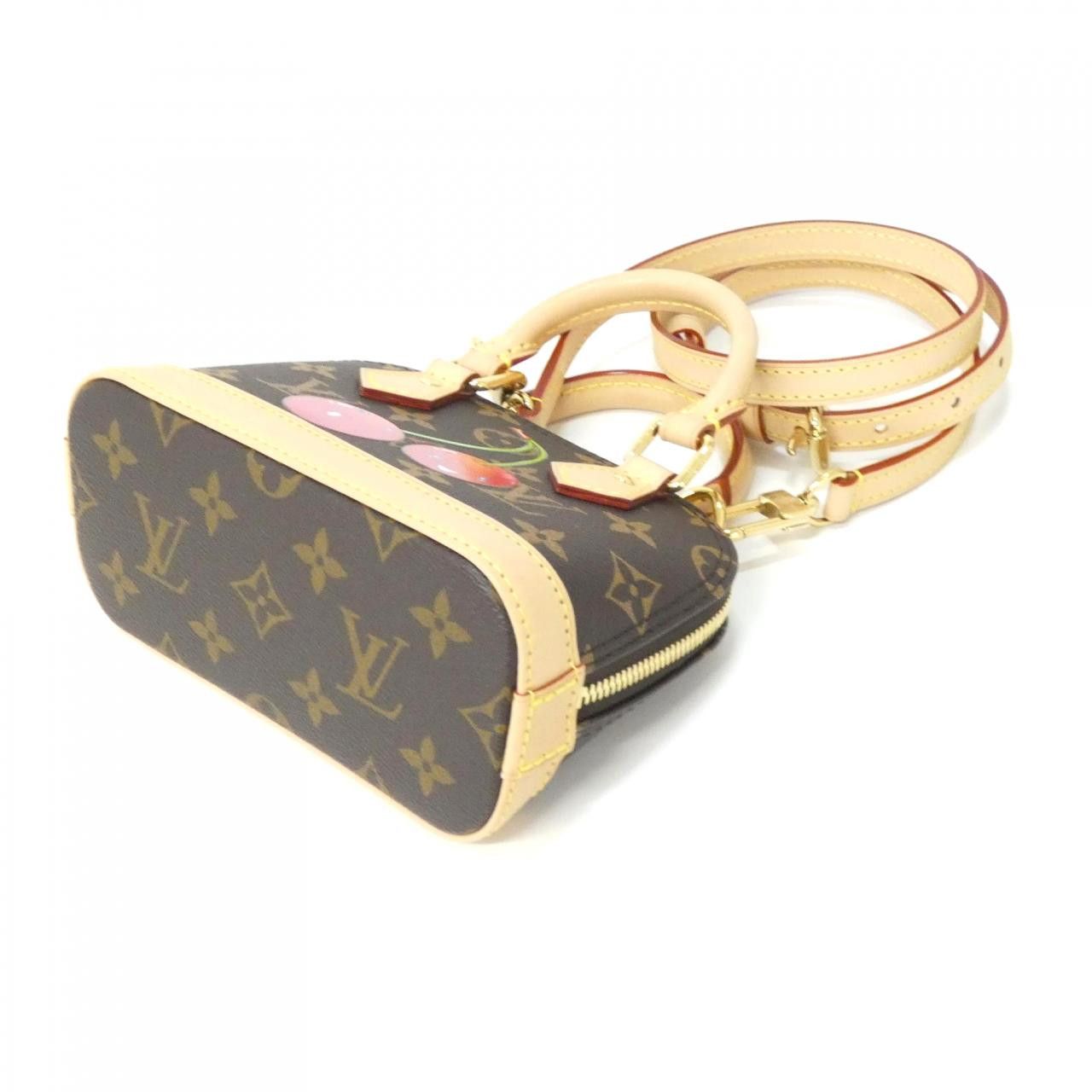 Louis Vuitton Louis Vuitton Louis Vuitton Monogram Nano Alma Bag Textile Crossbody Bag M13416 DUTY FREE for USA Size ONE SIZE - 3 Thumbnail