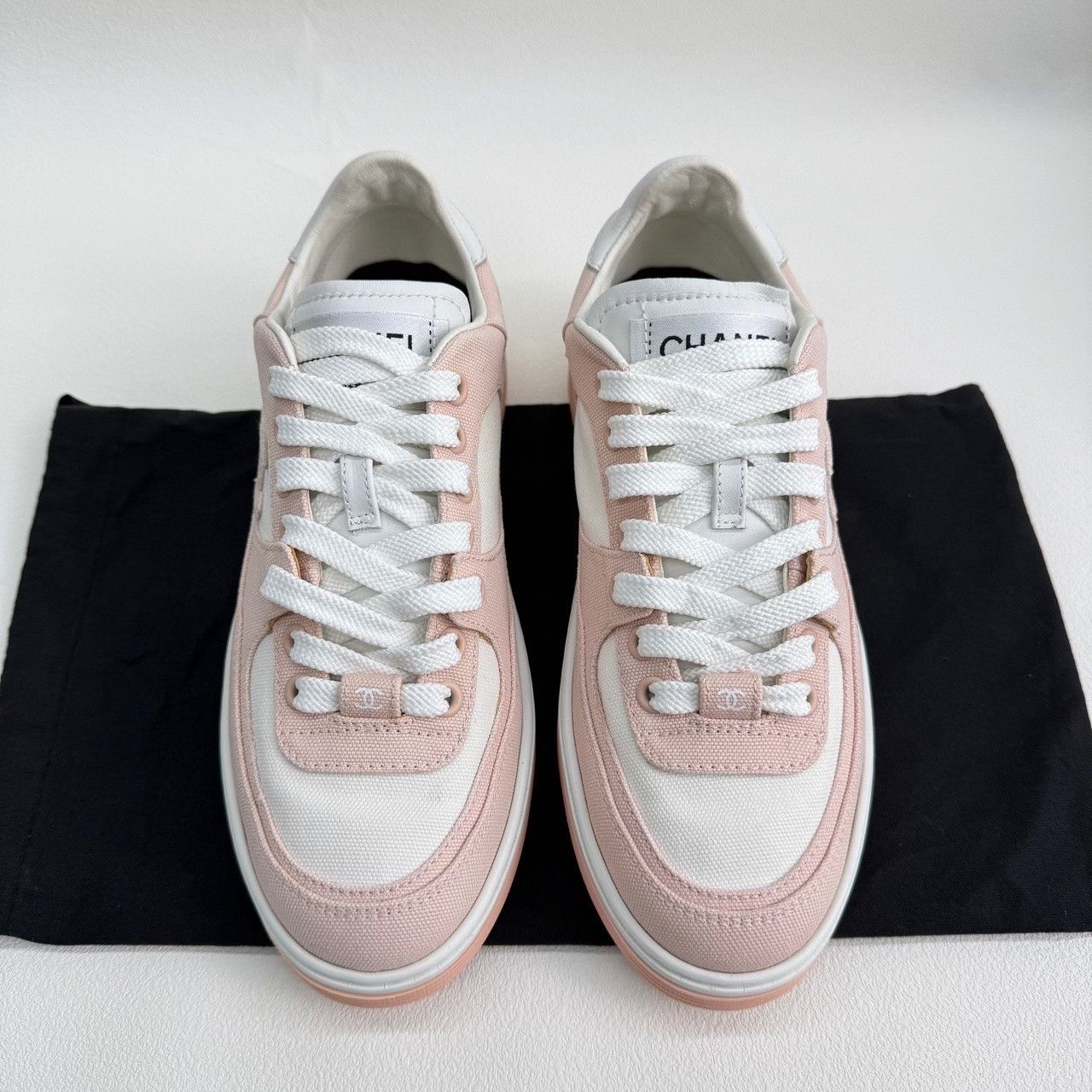 Chanel Chanel Pink Lowtop Sneakers us_6 Women Size US 6 / IT 36 - 2 Thumbnail