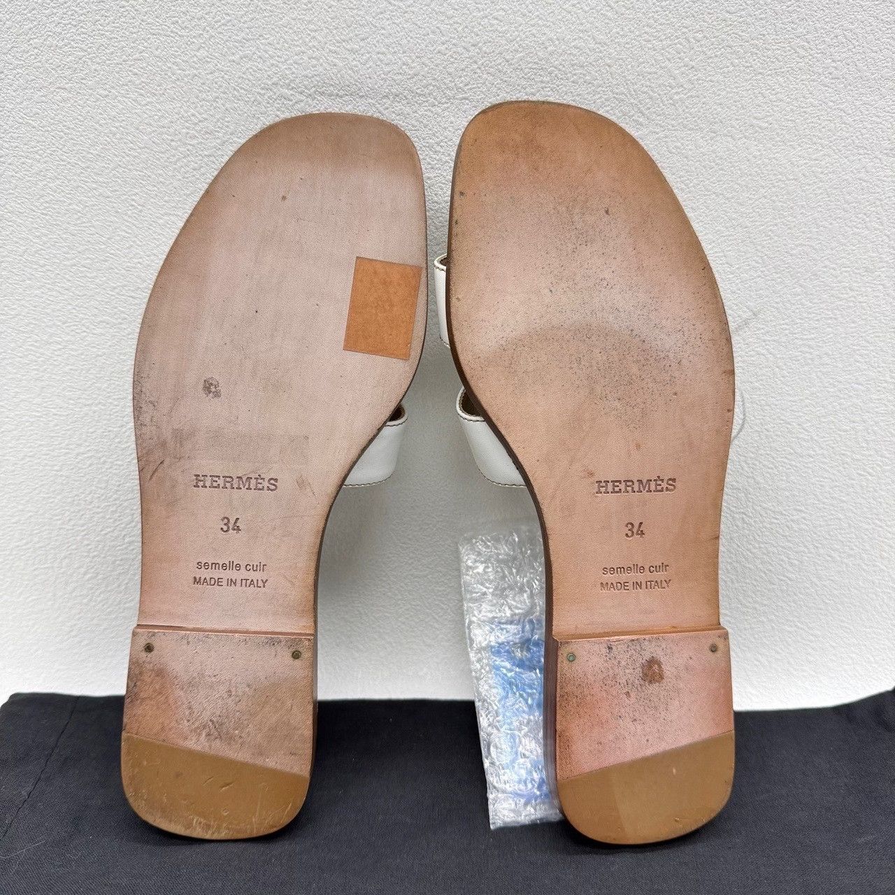 Hermes Hermes White Sandals us_4 Women Size US 4 / IT 34 - 7 Thumbnail