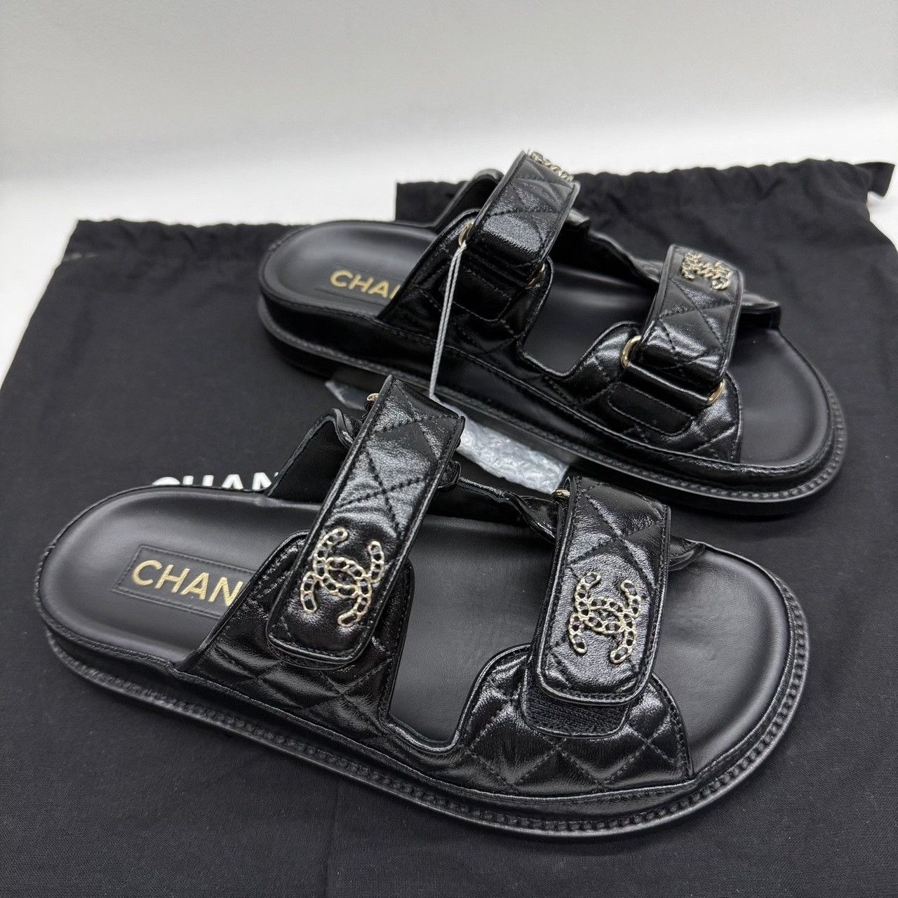 Chanel Chanel Retro Black Sandals us_6 Women Size US 6 / IT 36 - 3 Thumbnail