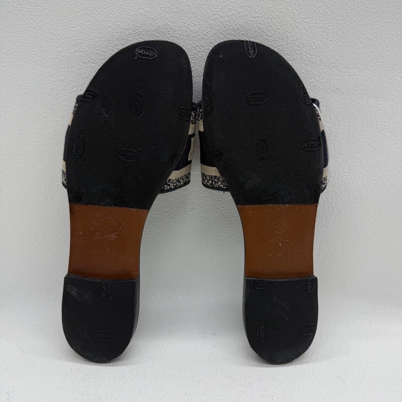 Dior Dior Retro Embroidered Blue Sandals us_6-5 Women Size US 6.5 / IT 36.5 - 6 Thumbnail