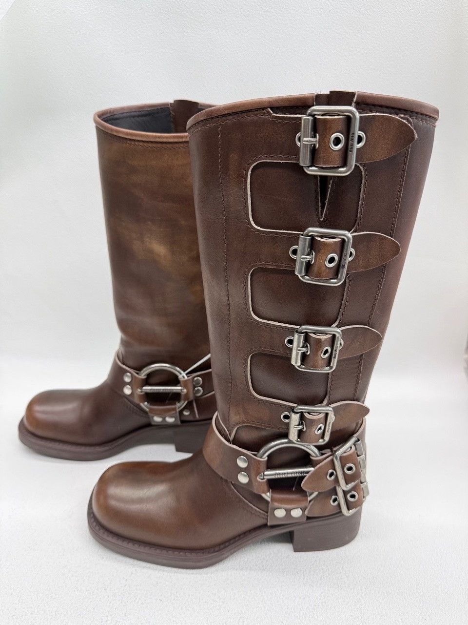 Miu Miu Miu Miu Retro Brown Boots us_6 Women Size US 6 / IT 36 - 5 Thumbnail