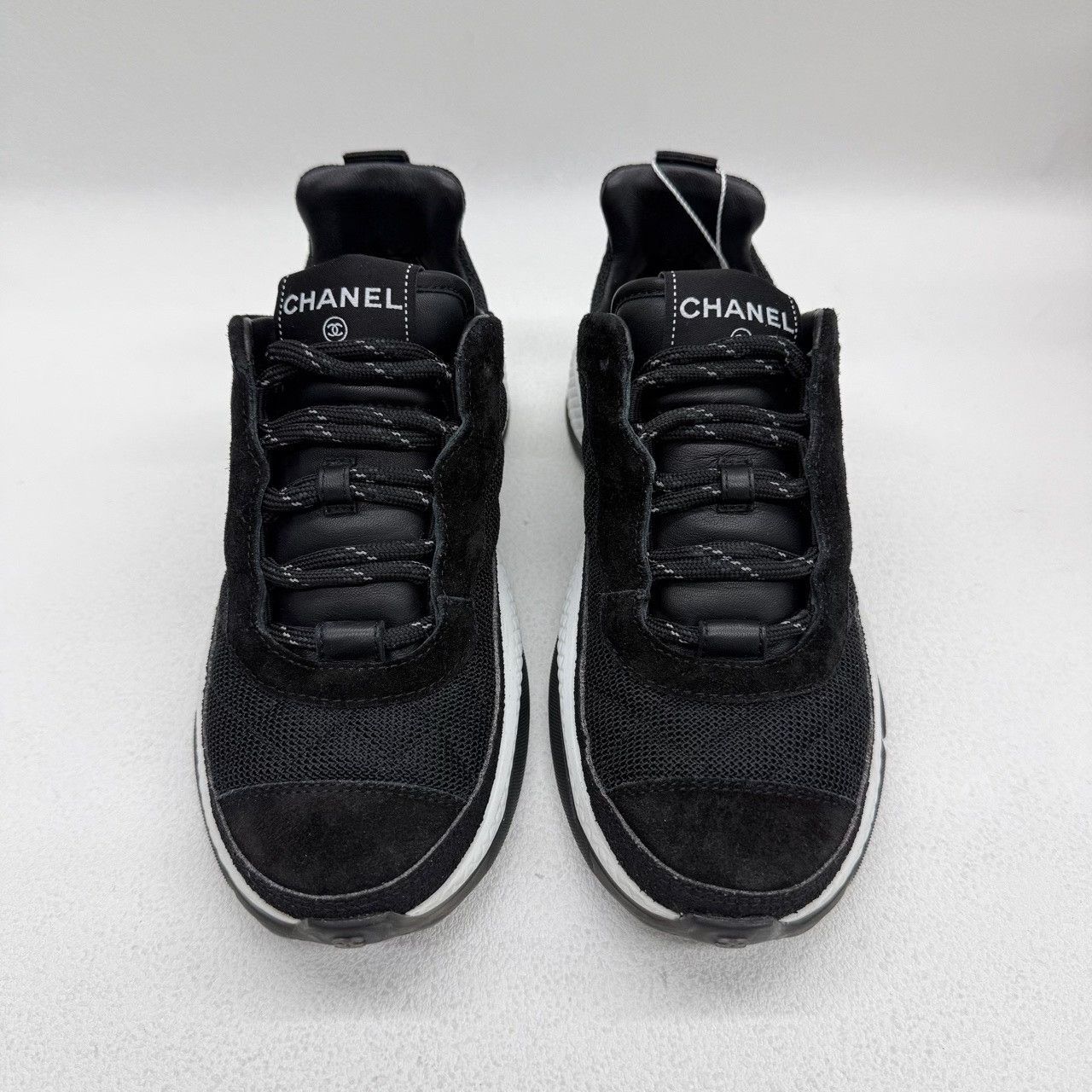 Chanel Chanel Casual Plaid Black Lowtop Sneakers us_6-5 Women Size US 6.5 / IT 36.5 - 2 Thumbnail