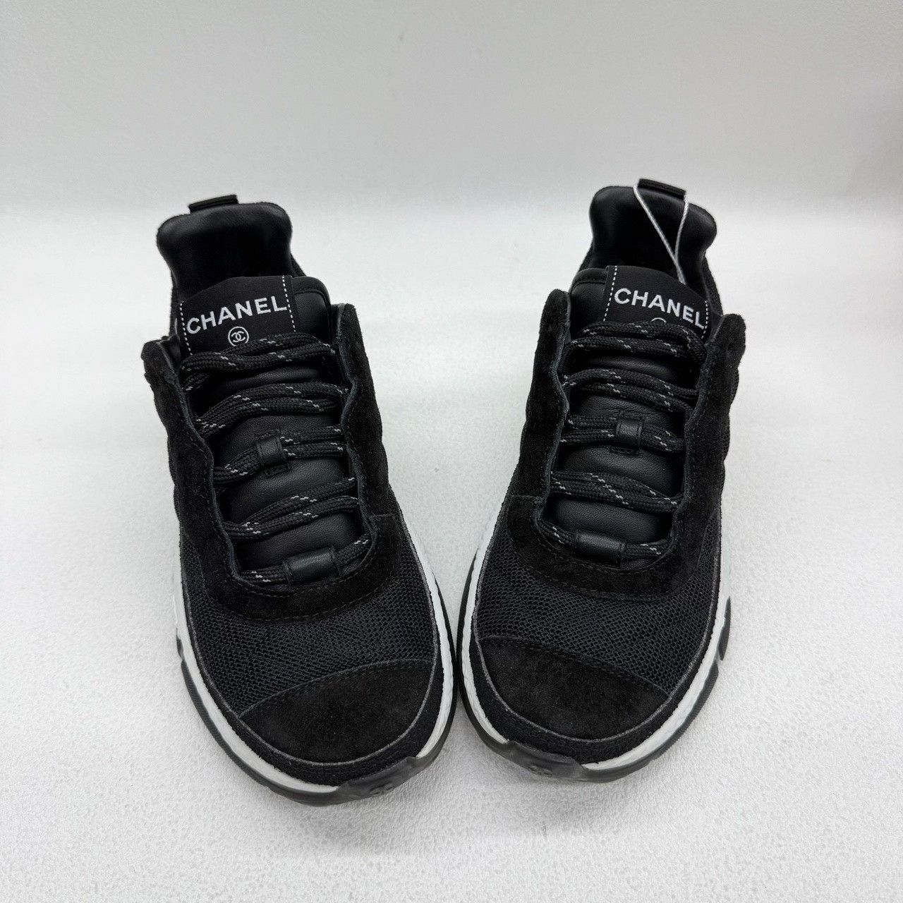 Chanel Chanel Casual Plaid Black Lowtop Sneakers us_6-5 Women Size US 6.5 / IT 36.5 - 9 Thumbnail