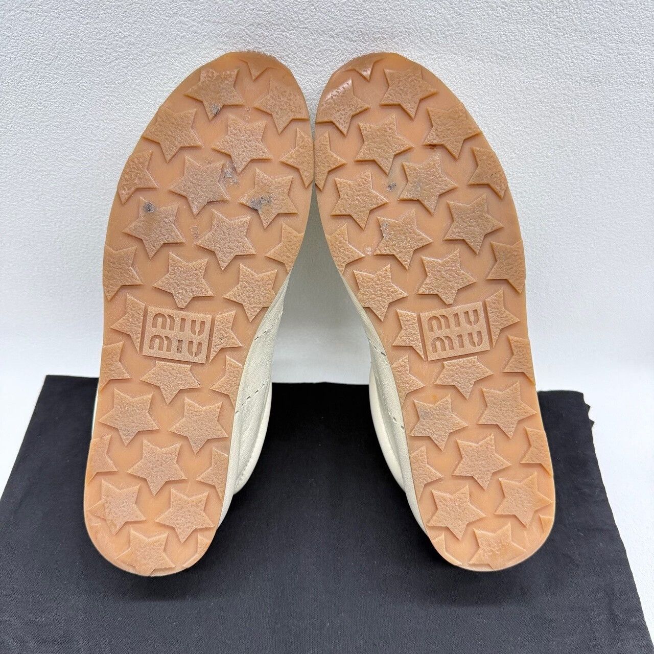 Miu Miu Miu Miu Leather White Lowtop Sneakers us_6-5 Women Size US 6.5 / IT 36.5 - 7 Thumbnail