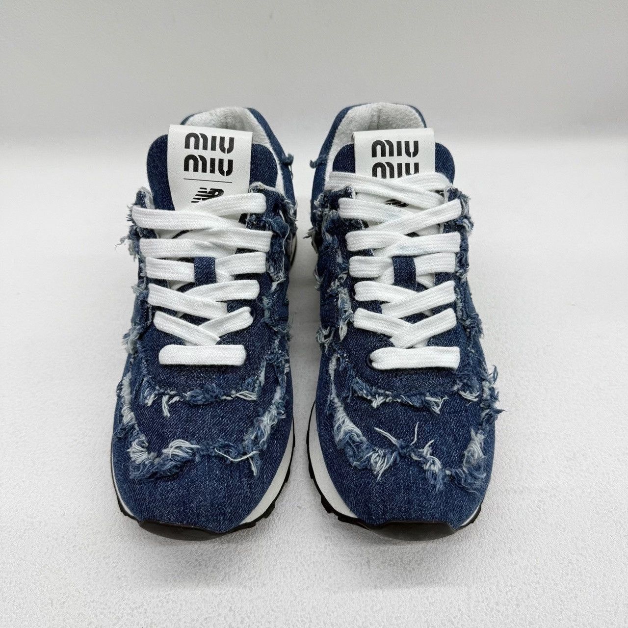 New Balance New Balance Denim Blue Lowtop Sneakers us_6 Women Size US 6 / IT 36 - 2 Thumbnail