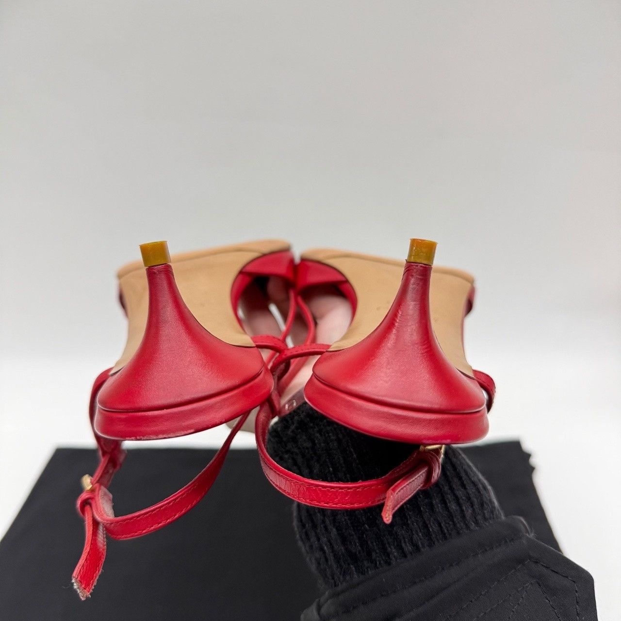 Valentino Valentino Retro Red Hitop Sneakers us_7-5 Women Size US 7.5 / IT 37.5 - 6 Thumbnail