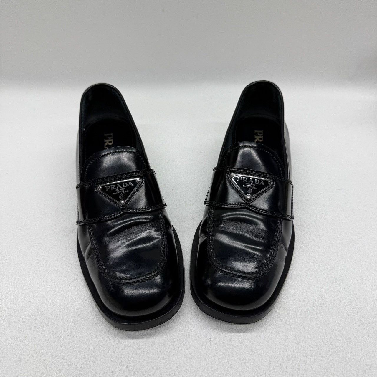 Prada Prada Black Lowtop Sneakers us_7-5 Women Size US 7.5 / IT 37.5 - 8 Thumbnail