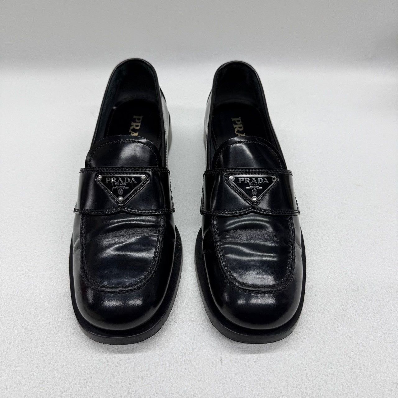 Prada Prada Black Lowtop Sneakers us_7-5 Women Size US 7.5 / IT 37.5 - 2 Thumbnail