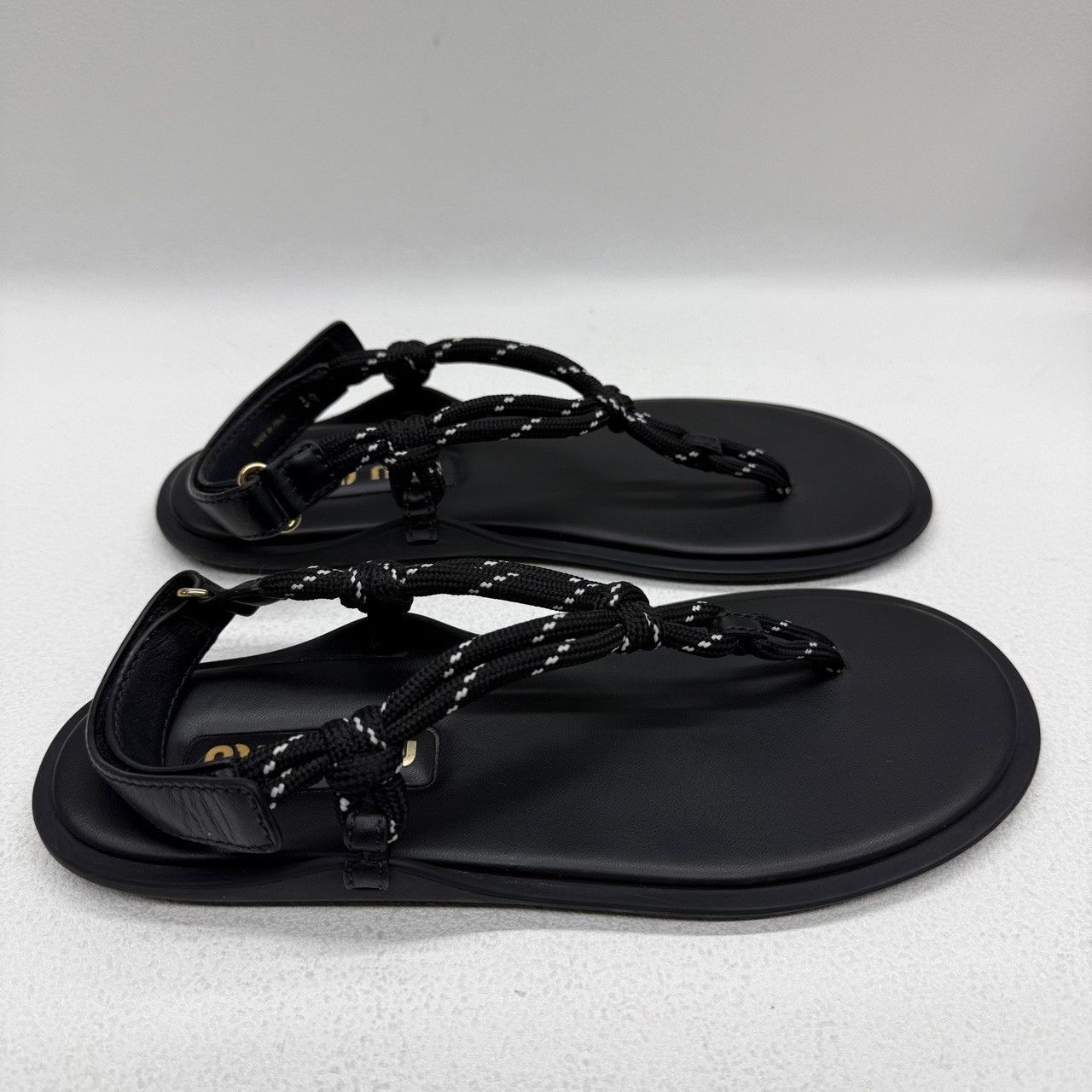 Miu Miu Miu Miu Black Sandals us_7-5 Women Size US 7.5 / IT 37.5 - 4 Thumbnail