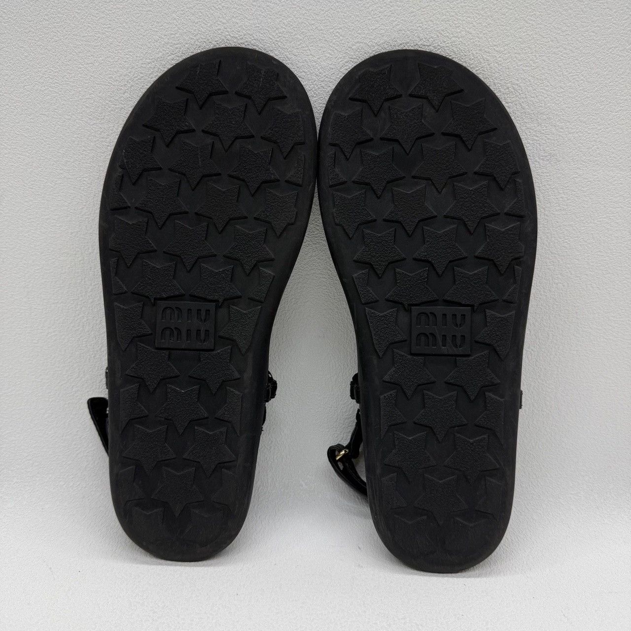 Miu Miu Miu Miu Black Sandals us_7-5 Women Size US 7.5 / IT 37.5 - 7 Thumbnail
