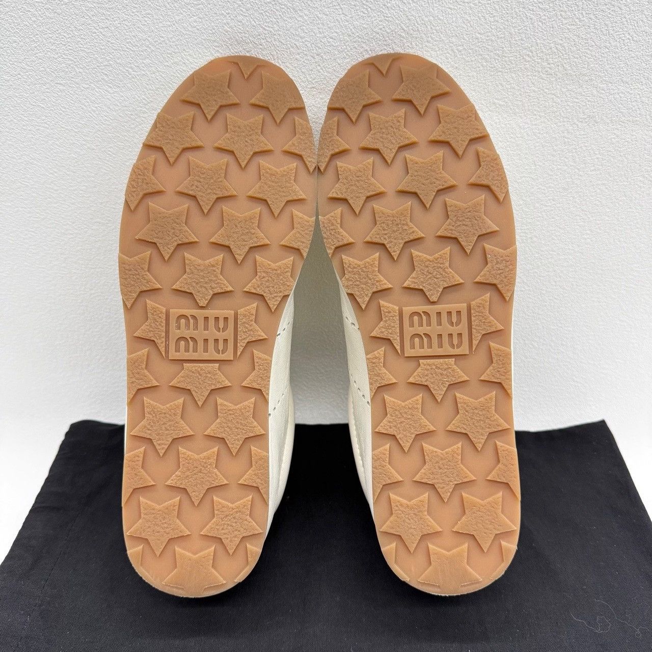 Miu Miu Miu Miu Leather White Lowtop Sneakers us_6-5 Women Size US 6.5 / IT 36.5 - 7 Thumbnail