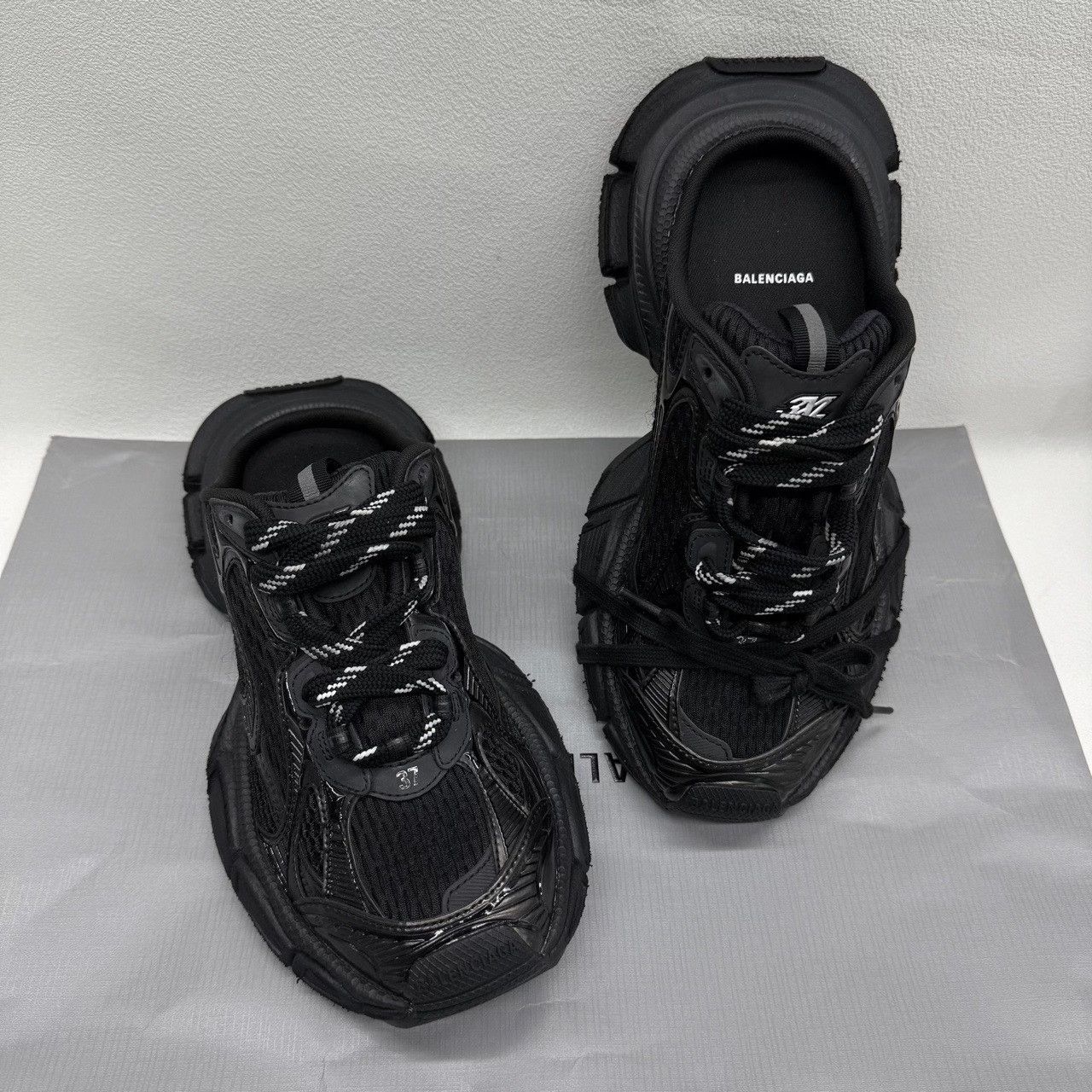 Balenciaga Balenciaga Distressed Black Sandals us_6-5 Women Size US 6.5 / IT 36.5 - 8 Thumbnail