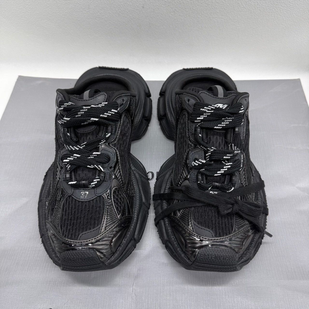 Balenciaga Balenciaga Distressed Black Sandals us_6-5 Women Size US 6.5 / IT 36.5 - 2 Thumbnail