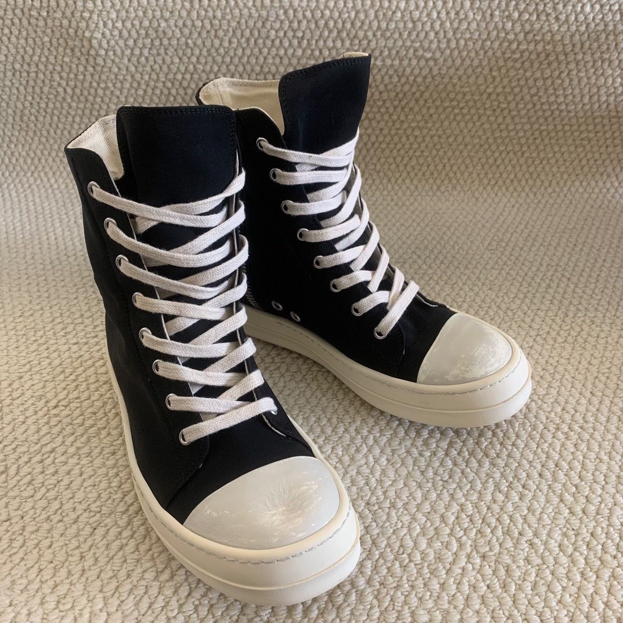 Rick Owens Rick Owens Canvas Lowtop Sneakers us_6-5 Women Size US 6.5 / IT 36.5 - 4 Thumbnail