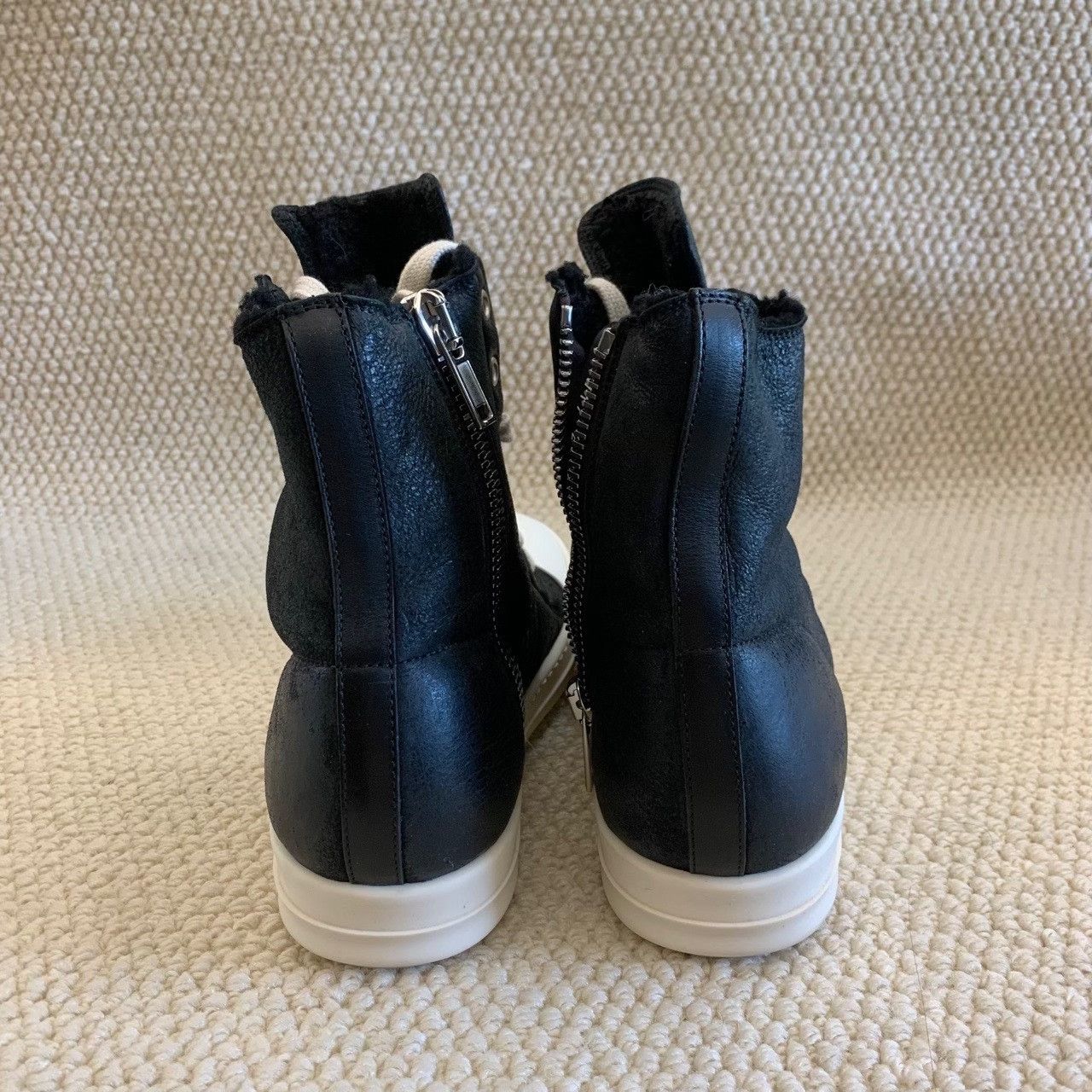 Rick Owens Rick Owens Leather Black Lowtop Sneakers 5 Men Size US 5 / EU 37 - 4 Thumbnail