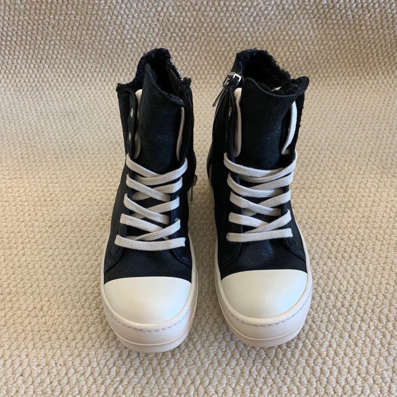 Rick Owens Rick Owens Leather Black Lowtop Sneakers 5 Men Size US 5 / EU 37 - 2 Thumbnail