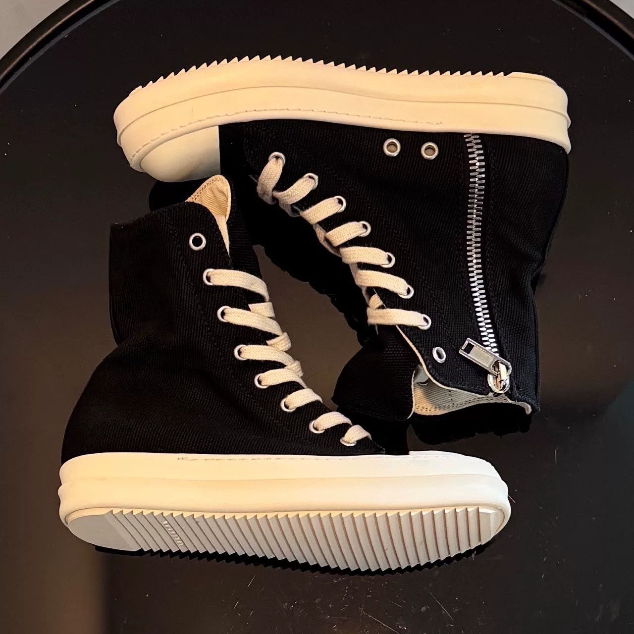 Rick Owens Rick Owens Black Hitop Sneakers us_5 Women Size US 5 / IT 35 - 5 Thumbnail