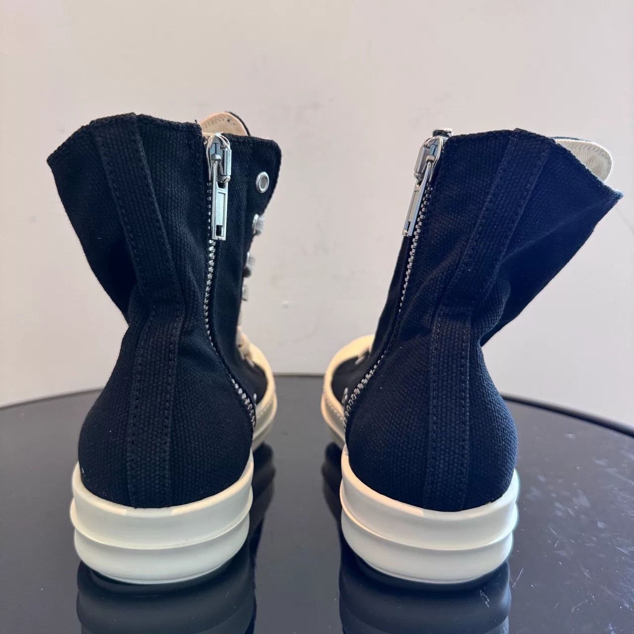Rick Owens Rick Owens Black Hitop Sneakers us_5 Women Size US 5 / IT 35 - 3 Thumbnail
