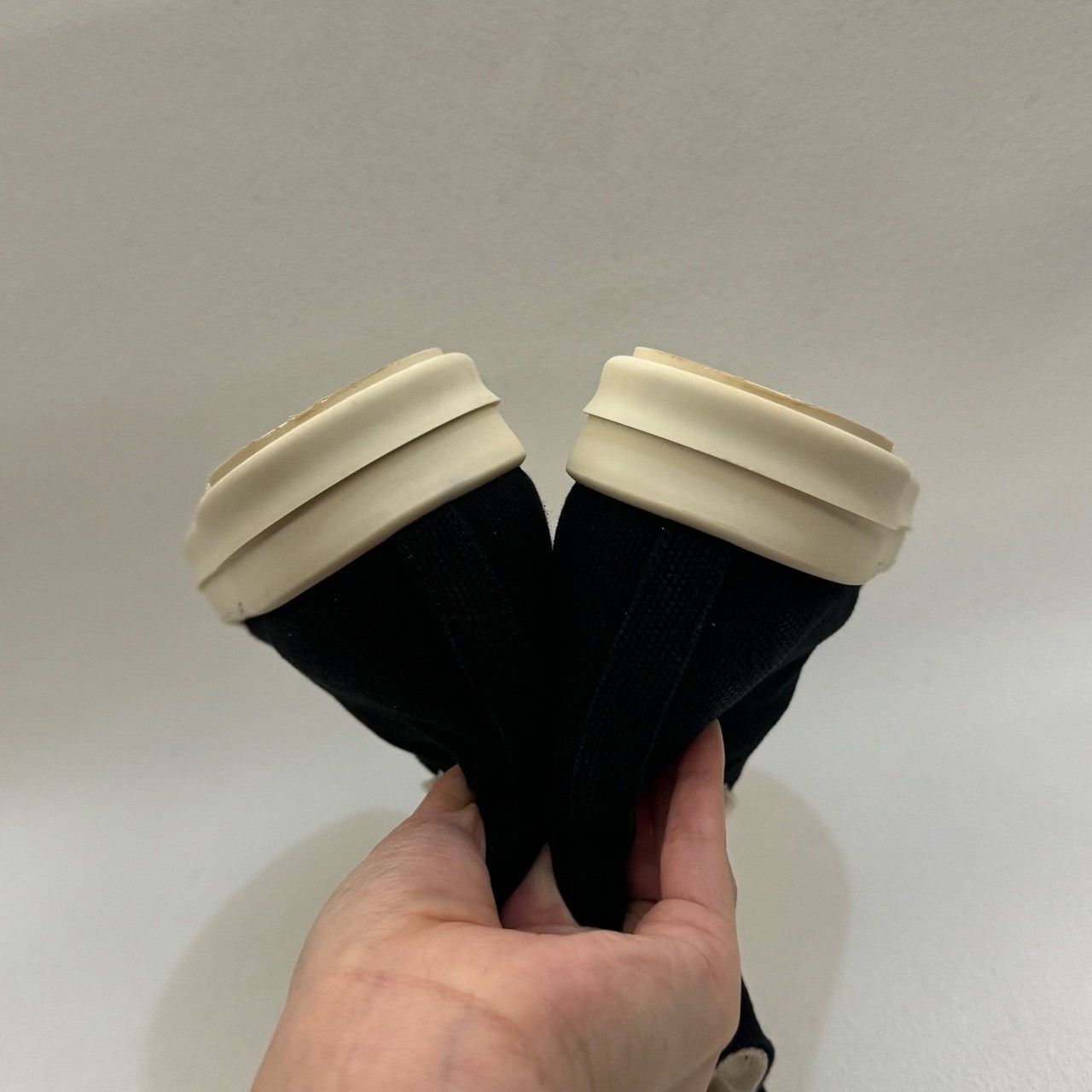 Rick Owens Rick Owens Canvas Black Hitop Sneakers us_6.5 Women Size US 6.5 / IT 36.5 - 7 Thumbnail