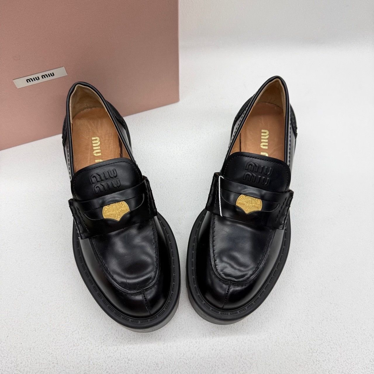 Miu Miu Miu Miu Black Lowtop Sneakers us_6 Women Size US 6 / IT 36 - 9 Thumbnail