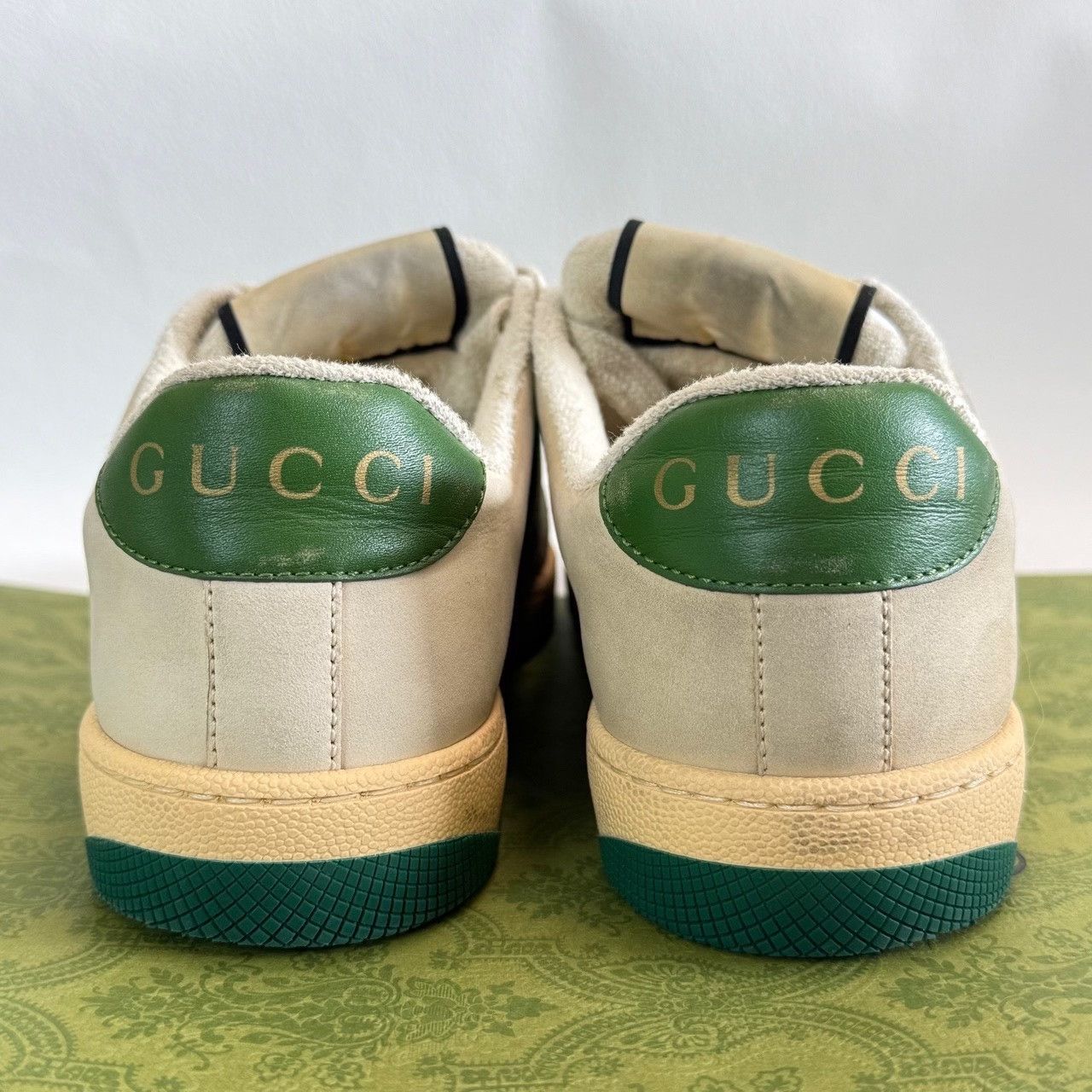 Gucci Gucci Distressed Orange Lowtop Sneakers us_6 Women Size US 6 / IT 36 - 4 Thumbnail