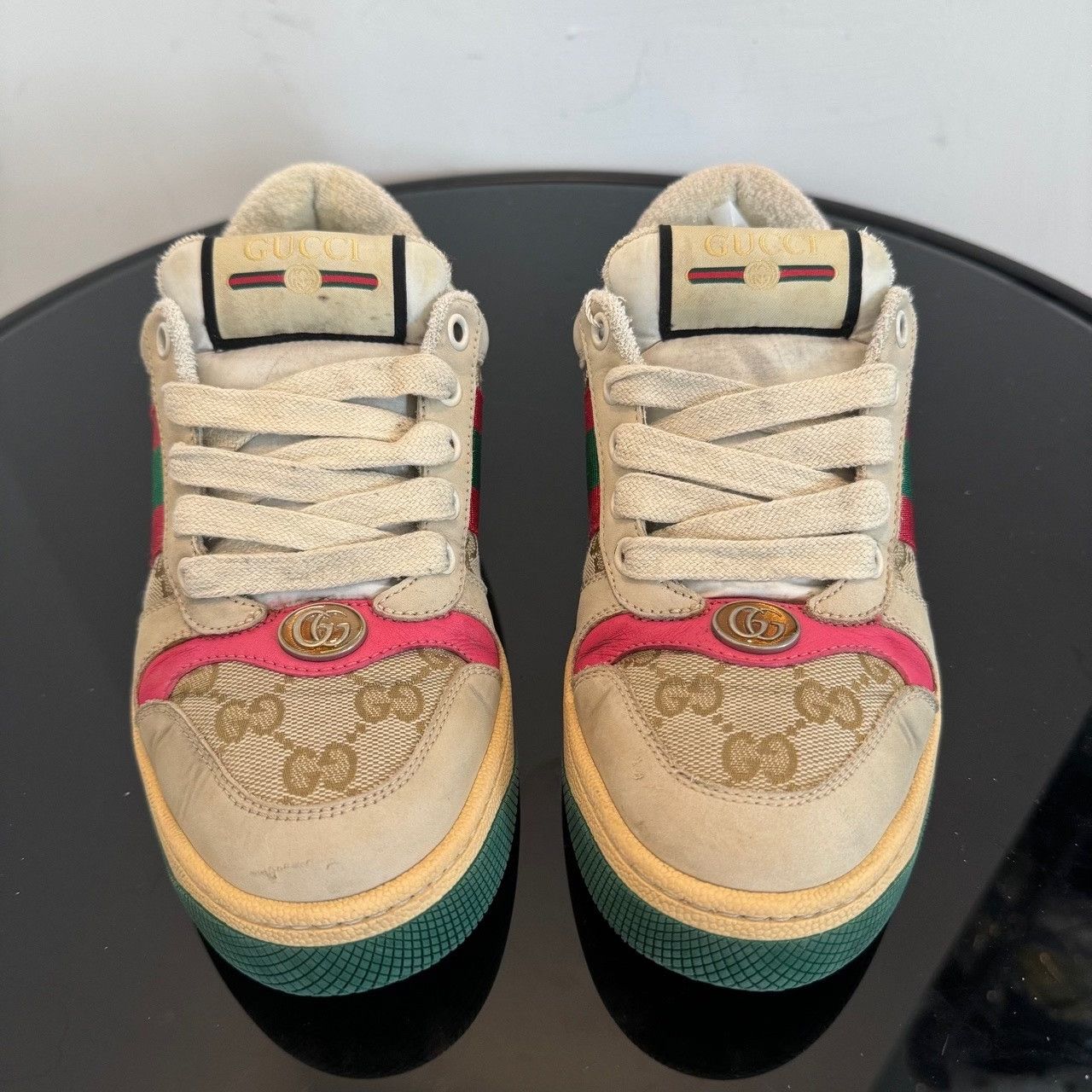 Gucci Gucci Leather Pink Lowtop Sneakers us_5 Women Size US 5 / IT 35 - 2 Thumbnail