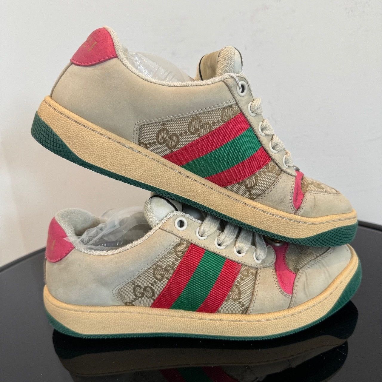 Gucci Gucci Leather Pink Lowtop Sneakers us_5 Women Size US 5 / IT 35 - 4 Thumbnail