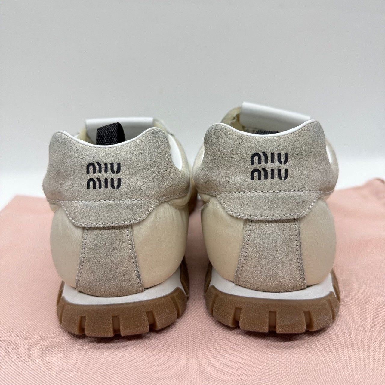 Miu Miu Miu Miu Beige Lowtop Sneakers us_10 Women Size US 10 / IT 40 - 5 Thumbnail