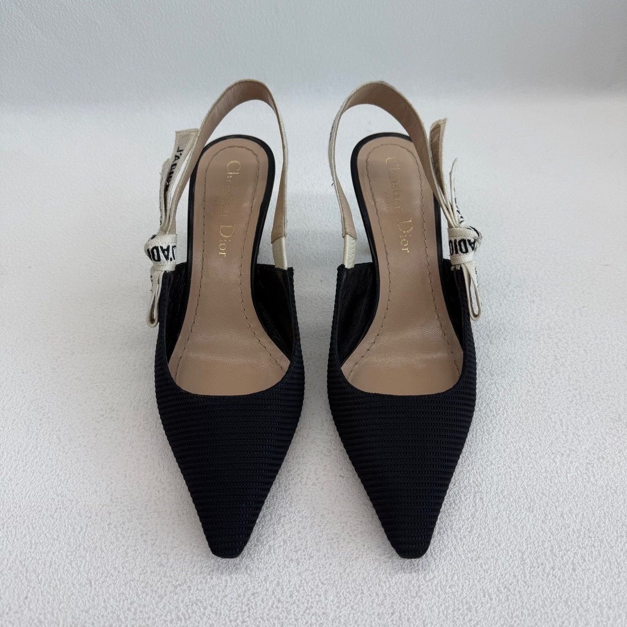 Dior Dior Embroidered Black Lowtop Sneakers us_5 Women Size US 5 / IT 35 - 2 Thumbnail