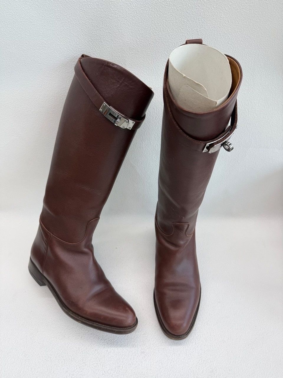 Hermes Hermes Leather Red Boots us_6-5 Women Size US 6.5 / IT 36.5 - 3 Thumbnail