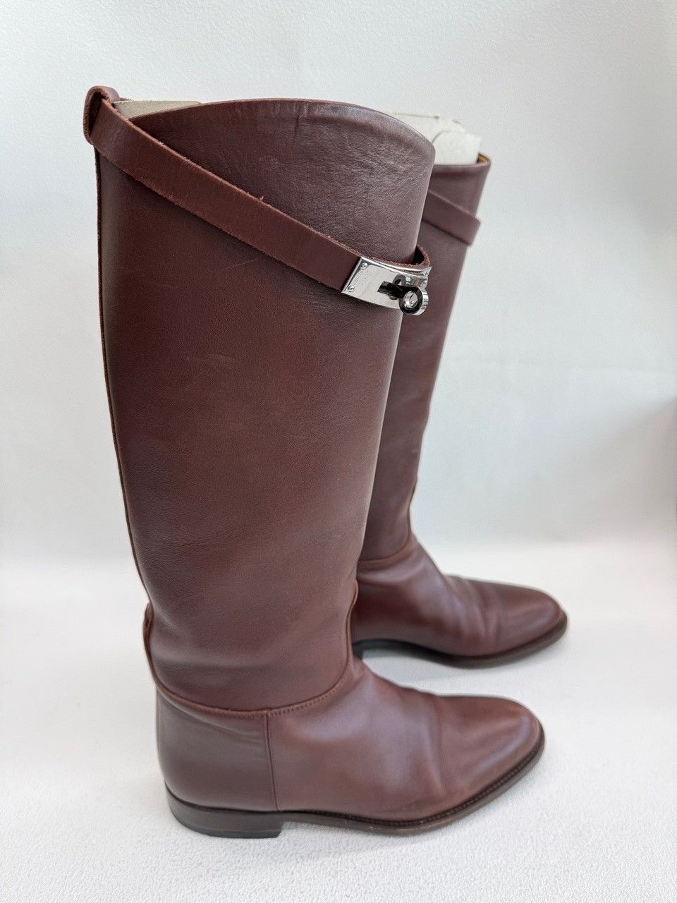 Hermes Hermes Leather Red Boots us_6-5 Women Size US 6.5 / IT 36.5 - 4 Thumbnail