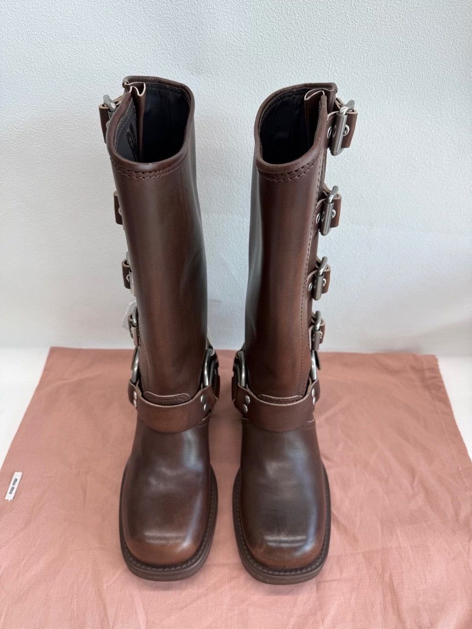 Miu Miu Miu Miu Retro Brown Boots us_6 Women Size US 6 / IT 36 - 2 Thumbnail