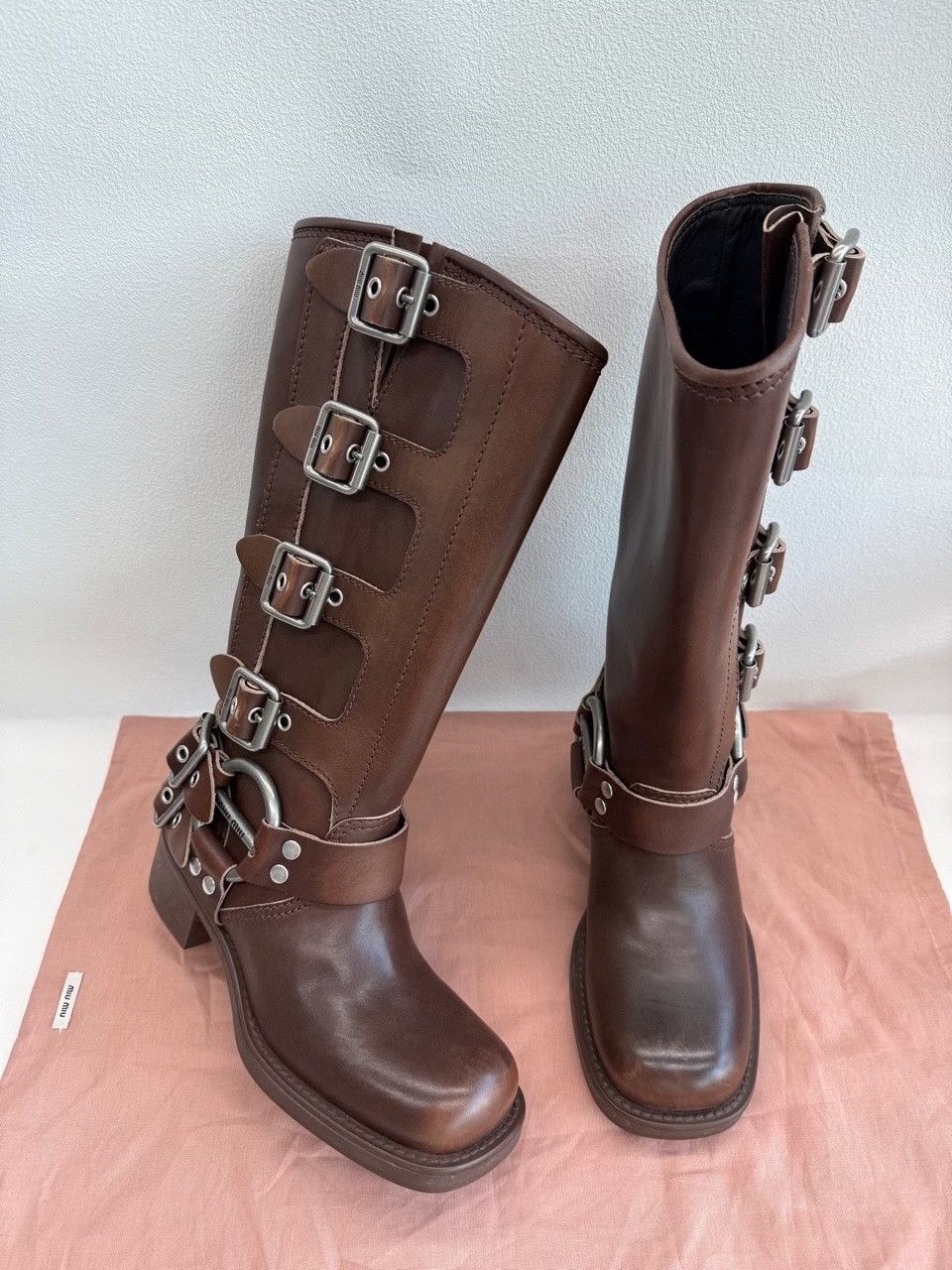 Miu Miu Miu Miu Retro Brown Boots us_6 Women Size US 6 / IT 36 - 4 Thumbnail