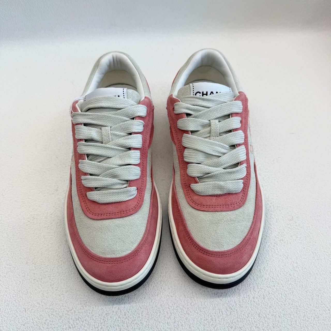 Chanel Chanel Pink Lowtop Sneakers us_6-5 Women Size US 6.5 / IT 36.5 - 2 Thumbnail