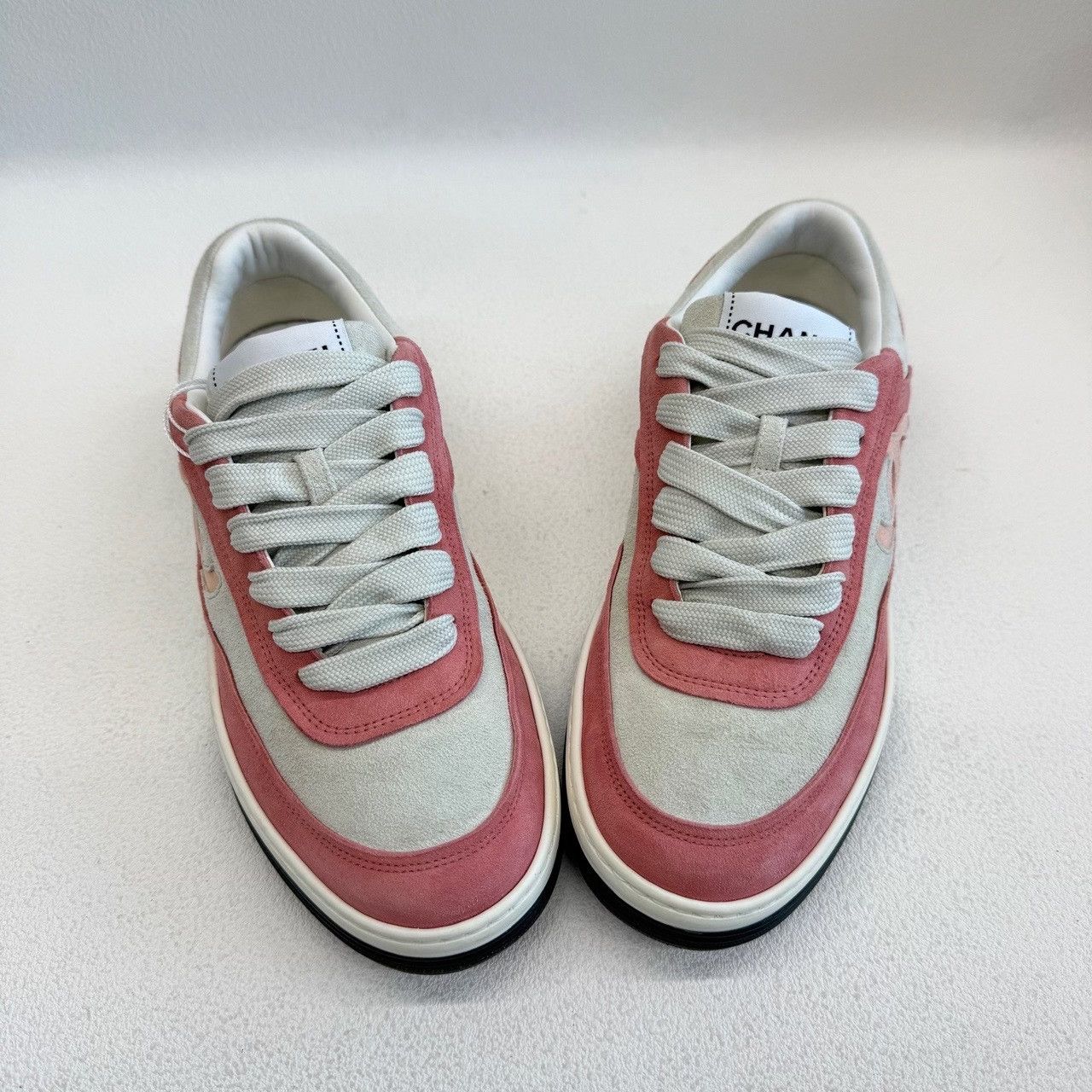 Chanel Chanel Pink Lowtop Sneakers us_6-5 Women Size US 6.5 / IT 36.5 - 9 Thumbnail