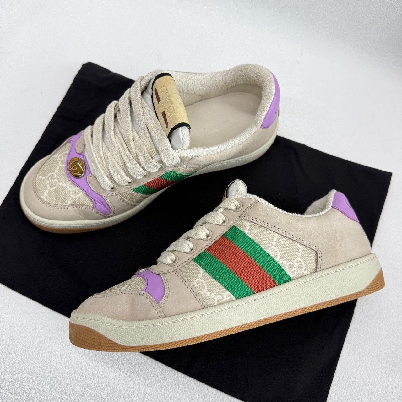 Gucci Gucci Leather Multi Lowtop Sneakers us_5 Women Size US 5 / IT 35 - 8 Thumbnail